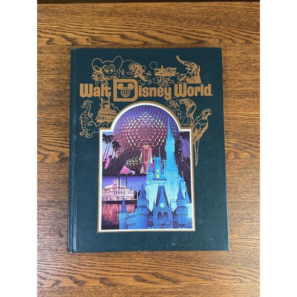VTG 1986 Walt Disney World Theme Park Epcot 15th Anniversary Picture Book HC - Picture 1 of 4